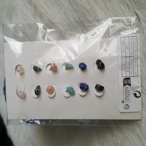 Raw Stone Earrings - Picture 8 of 8